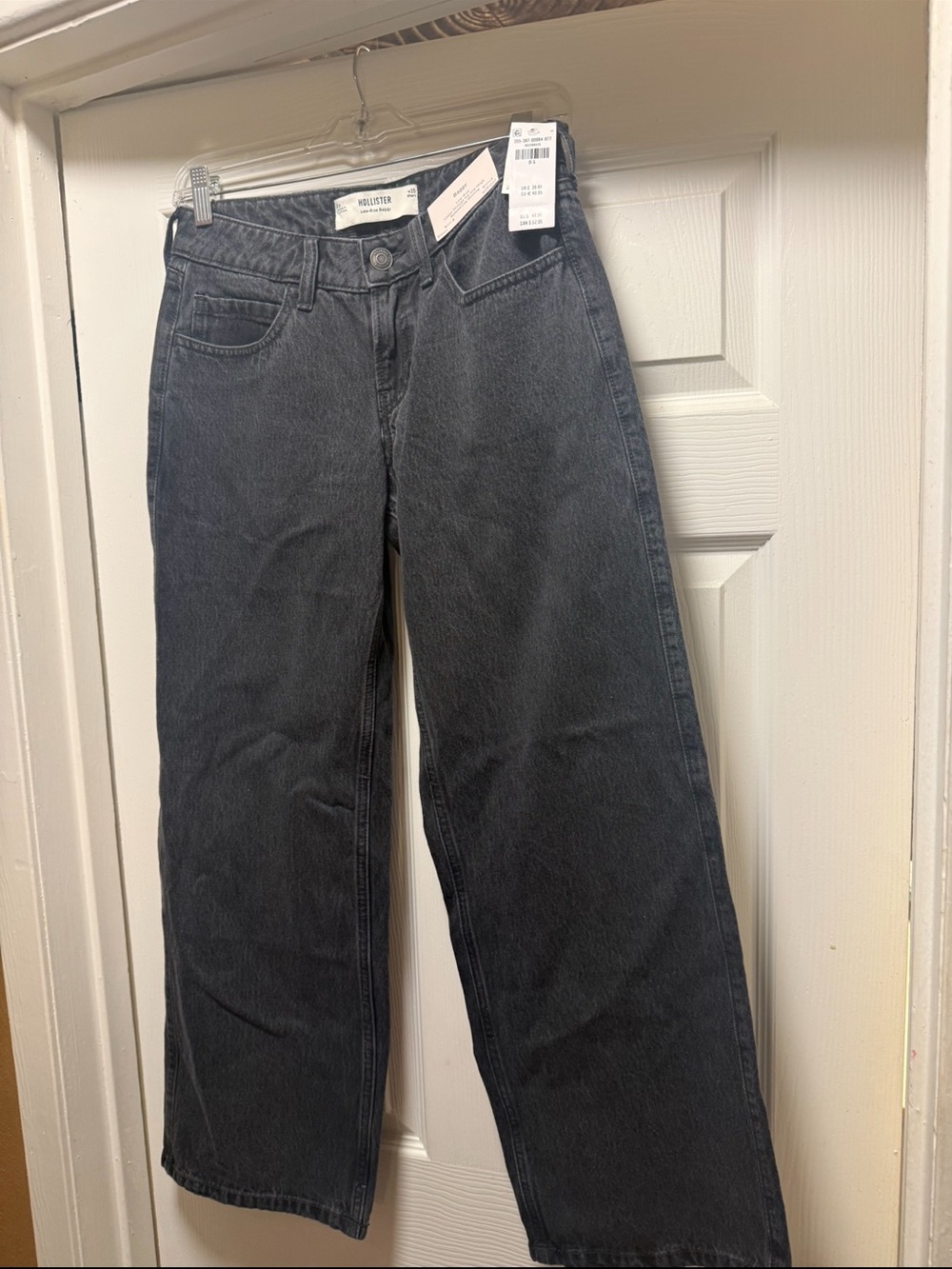 Hollister Women's Black Straight-Leg Jeans